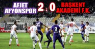 AFJET AFYONSPOR, SAHASINDA BAŞKENT AKADEMİ'Yİ 2-0 MAĞLUP ETTİ