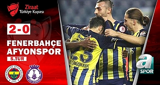Fenerbahçe 2 - 0 Afjet Afyonspor MAÇ ÖZETİ (Ziraat Türkiye Kupası 5. Tur Maçı) / 29.12.2021