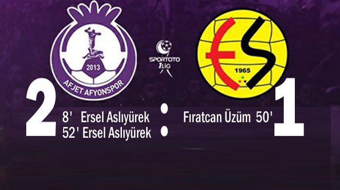 Afjet Afyonspor 2-1 Eskişehirspor maç özeti